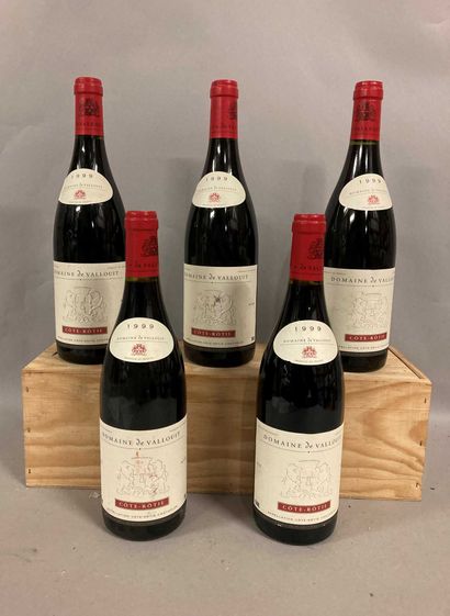 null 5 bouteilles COTE-ROTIE Dom. de Vallouit 1999 (3 et, 1ela)