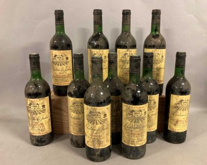 null 11 bouteilles Château DES JUDES, Bordeaux (9 de 1985: es, et, 2 LB, 3 TLB; 2...