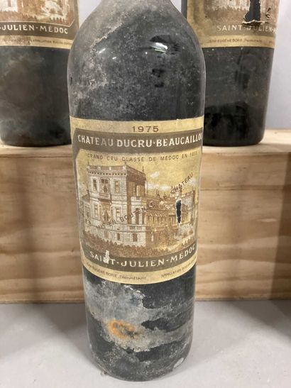 null 6 bouteilles Château DUCRU-BEAUCAILLOU, 2° cruSaint-Julien 1975 (es, et, 1 eta,...