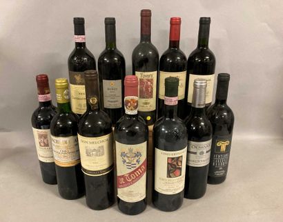 12 bouteilles ITALIE DIVERS (elt: 1 Castello...