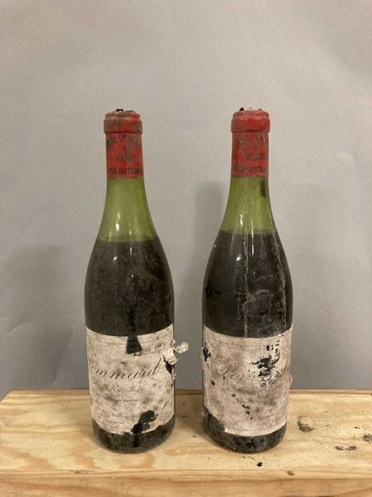 null 2 bouteilles POMMARD, "Rugiens 1er cru", De Montille 1971 (ett, ea, 1 B, 1V...
