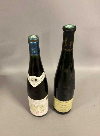 null 2 bottles GEWURZTRAMINER (1 Dom. Schlumberger, "Cuvée Christine" 1989, 1 Vieil...