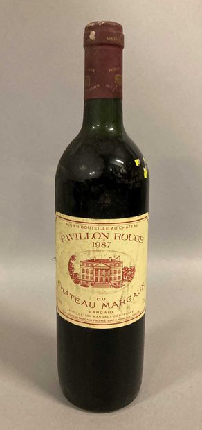 null 1 bouteille PAVILLON ROUGE DU Château MARGAUX, Margaux 1987 (et, TLB, capsule...