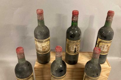 null 6 bouteilles Château DUCRU-BEAUCAILLOU, 2° cruSaint-Julien 1975 (es, et, 1 eta,...