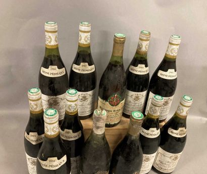 null 12 bouteilles DIVERS (et, es, 1 B; 9 Reine Pédauque:Côtes du Rhône, Haut Côtes...