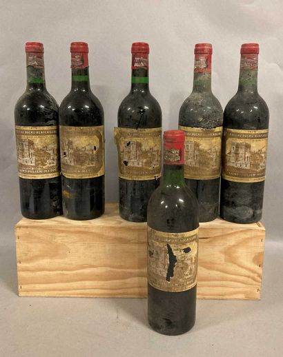 null 5 bouteilles Château DUCRU-BEAUCAILLOU, 2° cruSaint Julien1975 (ett, ets,ea,...
