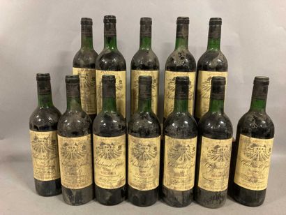 null 12 bouteilles Château DES JUDES, Bordeaux 1985 (es, et, TLB)