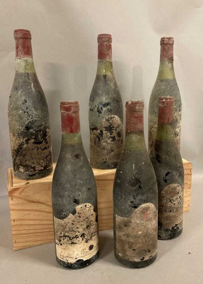 null 6 bouteilles GEVREY-CHAMBERTIN " Lavaux-St.-Jacques 1er cru", Vachet-Rousseau...