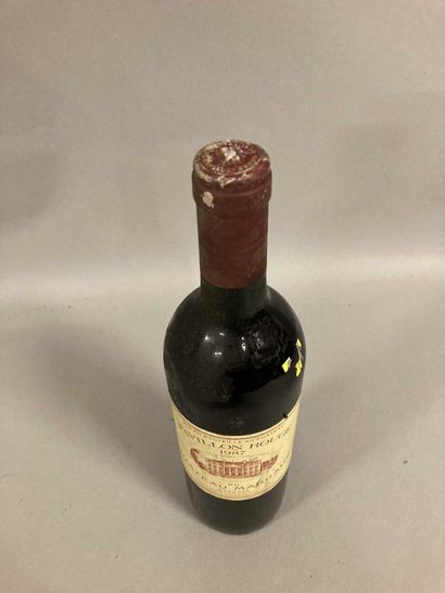 null 1 bouteille PAVILLON ROUGE DU Château MARGAUX, Margaux 1987 (et, TLB, capsule...