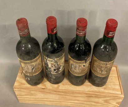 null 4 bouteilles Château DUCRU-BEAUCAILLOU, 2° cruSaint-Julien 1974 (ea, 1 J, 1...