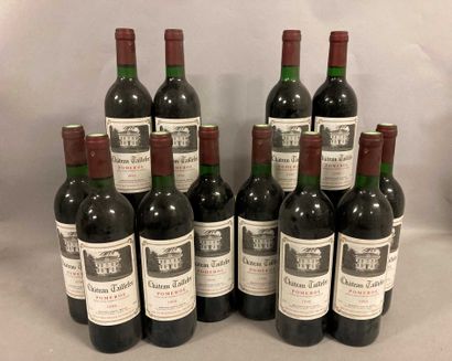 null 12 bouteilles Château TAILLEFER, Pomerol 1990