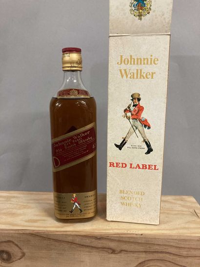 null 1 bouteille SCOTCH WHISKY "red label", Johnnie Walker (MB, ancienne étiquet...