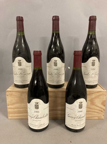 null 5 bouteilles BOURGOGNE DIVERS Maurice Gavignet (3 Nuits-St-Georges 1996: es,...
