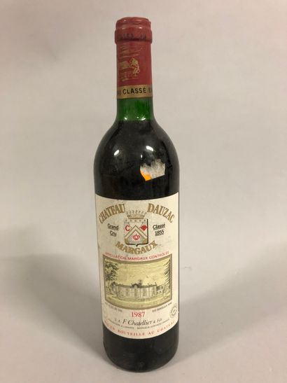 null 1 bottle Château DAUZAC, 5° cru Margaux 1987 (ett, TLB)