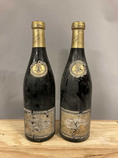 null 2 bouteilles ALOXE-CORTON "Vin du Bicentenaire", L. Latour 1997 (ett, eta)