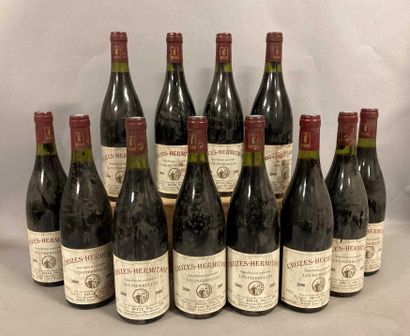 null 12 bouteilles CROZES-HERMITAGE "Les Pierelles", Belle Père et Fils 2000 (es,...