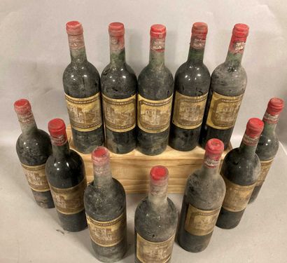 null 12 bouteilles Château DUCRU-BEAUCAILLOU, 2° cruSaint-Julien 1975 (es, et, ela,...