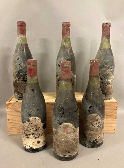 null 6 bouteilles GEVREY-CHAMBERTIN " Lavaux-St.-Jacques 1er cru", Vachet-Rousseau...