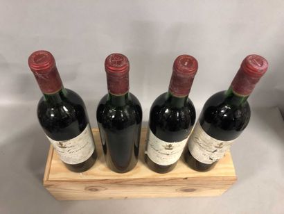 null 4 bouteilles Château GISCOURS, 3° cru Margaux 1970 (3 ett, ea, 1 SE, TLB)