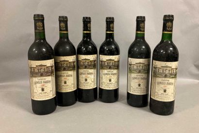 null 6 bouteilles Château LEOVILLE BARTON, 2° cru Saint-Julien (et, es, 4 de 1989,...