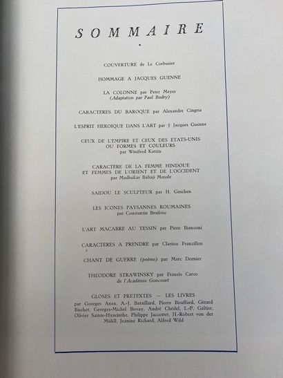 null 
Lot comprenant 2 volumes de la revue VERVE :




VERVE N°3, volume 1, 1938,...