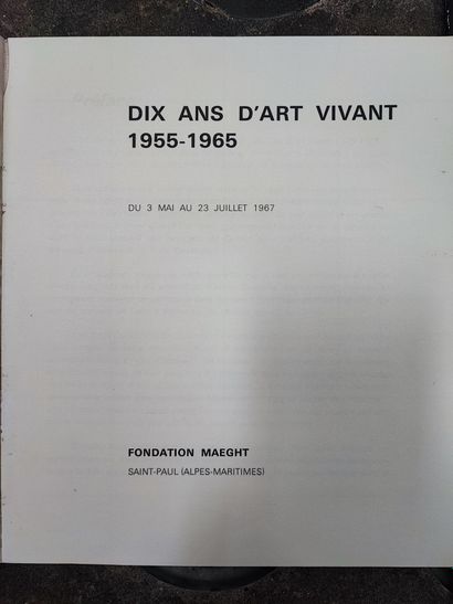 null 
Jean DUBUFFET. Catalogue de l exposition DIX ANS D ART VIVANT, 1955-1965 ,...