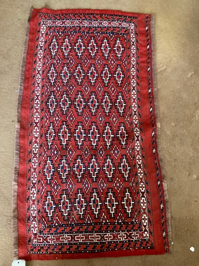 null 2 red saddle pads Bukhara. Worn

120 x 65 cm and 115 x 60 cm

ref 194