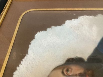 null Attribué à Alexandre-Marie COLIN (1798-1875) Portrait homme en veste d'intérieur...