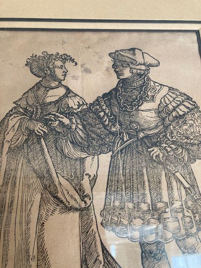 null ref 115 After SCHAUFFELEIN

Couple

Engraving. 27 x 18 cm. Bending and stai...