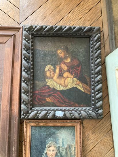 null Trois toiles encadrées

Femme au bonnet de dentelle 27 x 22 cm

Vierge à l'enfant...
