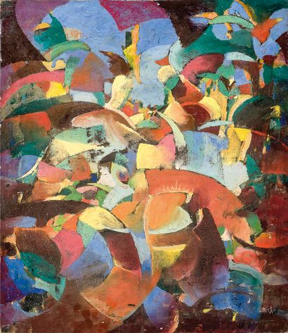 null French school of the beginning of the 20th century, "Abstraction", HST, 65x50...