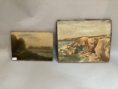 null Three paintings

Fisherman by the river. Oil on canvas. 24 x 35 cm accidents...