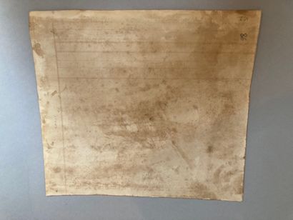 null Ecole ANGLAISE du XIXe SIECLE Sirènes et carte d'Asie Mineure Plume et encre...