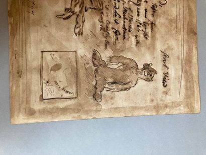 null Pen and brown ink, bears inscriptions (description of a mermaid by an English...