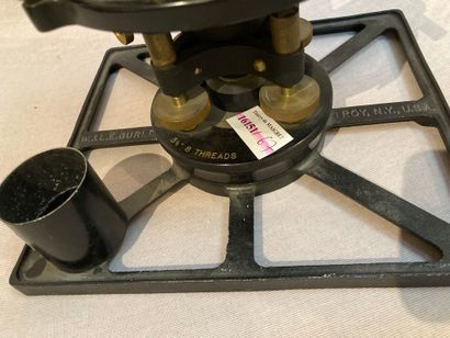 null Theodolite with aluminum structure, the compass signed "Dietzgen Made in USA",...