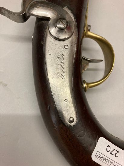 null Pistolet de marine à percussion modèle 1837, trace de poinçon sur le canon ;...