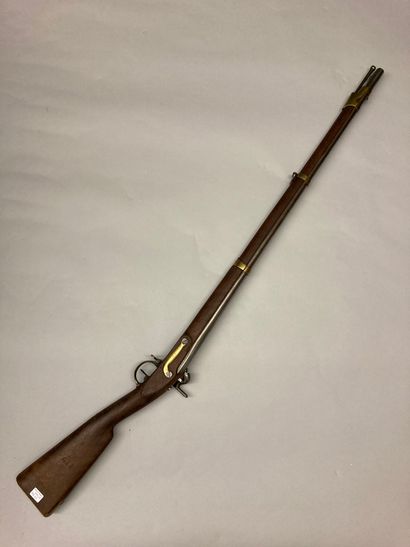 null Percussion rifle model 1822 T bis, barrel stamped and dated: "1839", length...