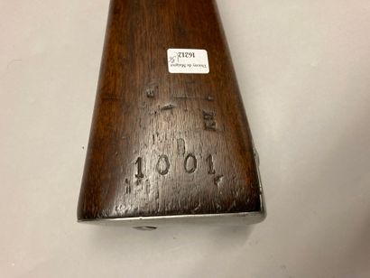 null Percussion rifle model 1842 T, 102,8 cm barrel, well stamped and dated : "1845",...