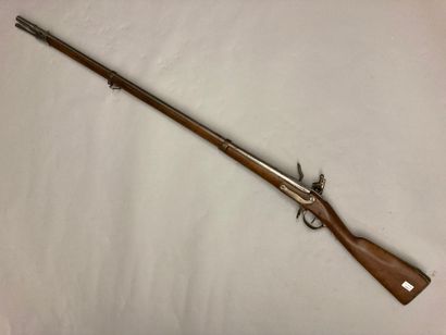 null Infantry rifle model 1777, lock stamped and signed : "Maubeuge Manuf Rle", iron...