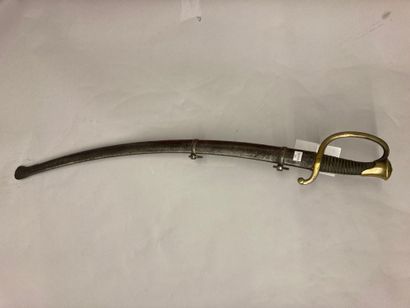  Mounted gunner sword, blade signed "... Rale de Châtellereault, Novembre 1833",...