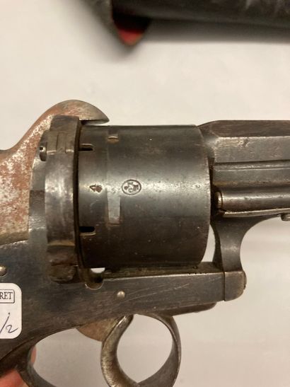 null Revolver à broche système Lefaucheux, calibre 12 mm, fabrication liégeoise,...