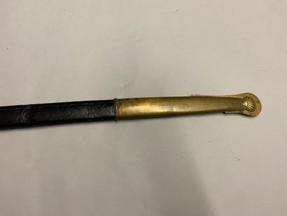 null Officer's saber of navy or marine infantry of the type 1845, guard in gilded...