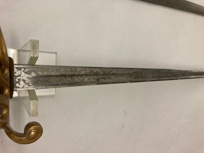 null Superior officer's saber, fancy model, bronze guard with nine branches, cap...