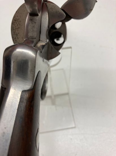 null Revolver système Lefaucheux, canon rond de 15,8 cm , calibre 12 mm, finition...