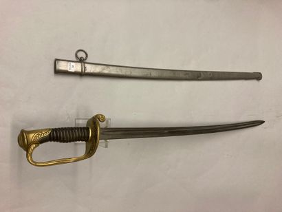  Infantry officer's or non-commissioned officer's saber model 1855, chased and gilded...
