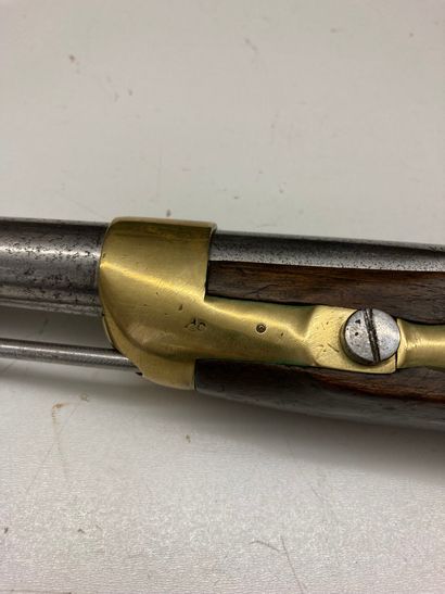 null Pistolet de cavalerie à percussion, modèle 1822 Tbis, canon daté 1821, garnitures...