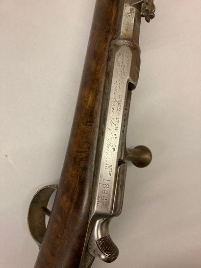 null Fusil Chassepot modèle 1866, marqué sur la boîte de culasse: "CAHEN - LYON et...