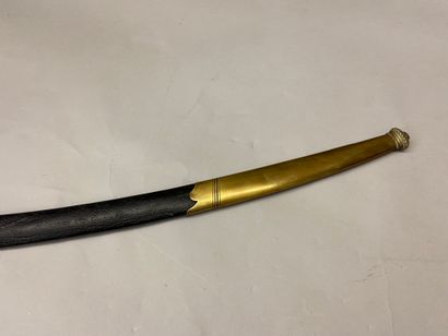 null Officer's saber, gilded brass single-branch guard modeled after those of junior...