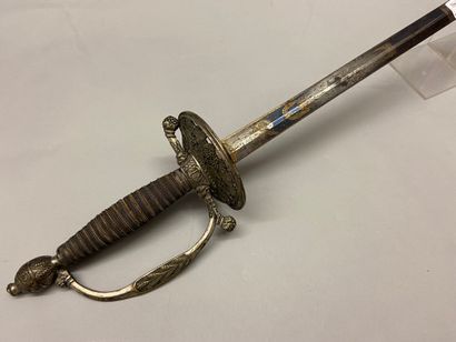 null Sword of commissioner of the wars of the navy, hilt with a branch out of silver...