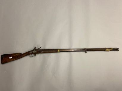 Marine flintlock rifle probably of the colonies...